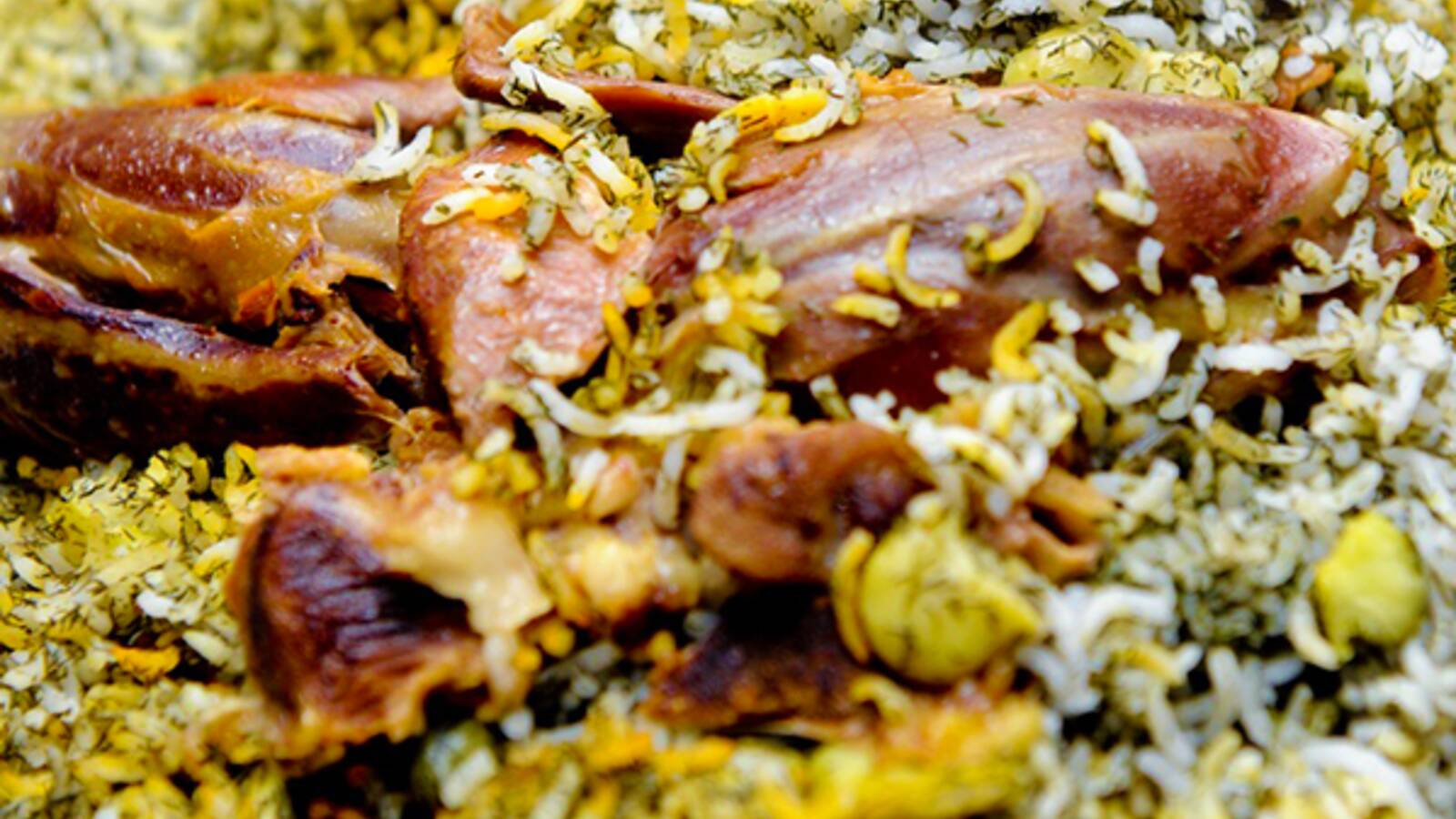 Baqali Polow (Dill Rice with Fava Beans) 